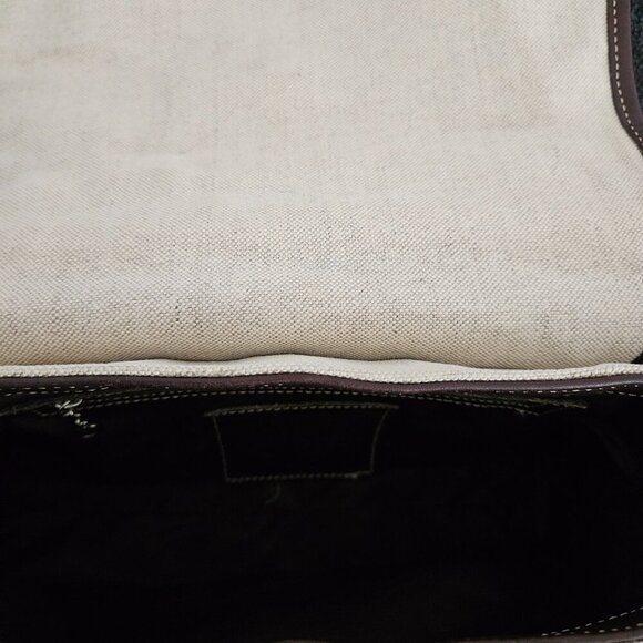 🔆25% OFF! Coach Bleeker Linen and Leather Bag - Picture 10 of 13